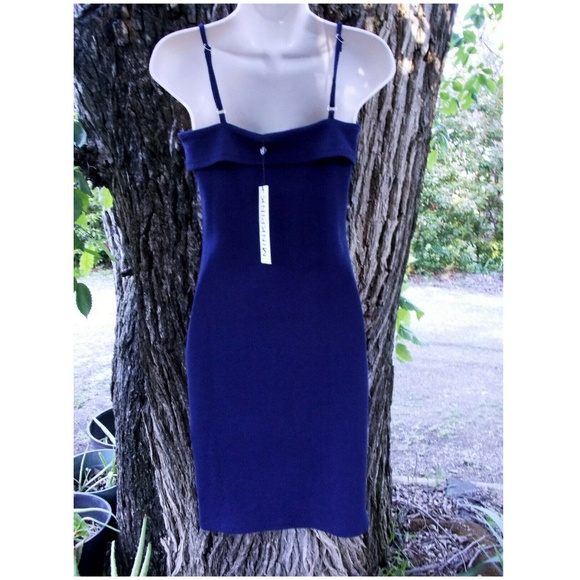 MINKPINK - Navy Blue, Body Hugging Dress - Picture 3 of 4